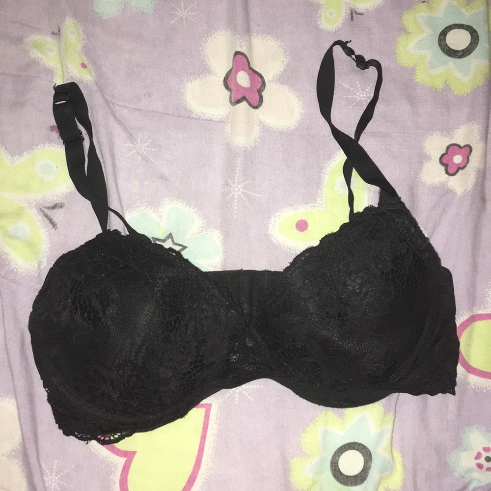 Black Lace Bra